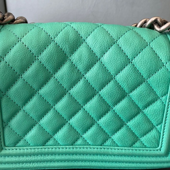 Chanel Turquoise Boy Bag - Picture 5 of 15